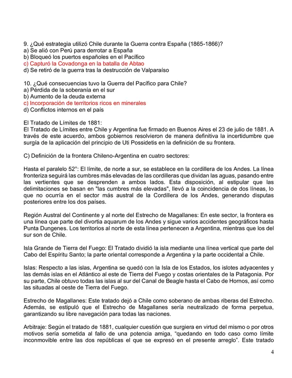 conformación y consolidación territorio de Chile