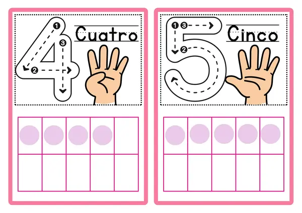 Tarjeta de números hasta el 20