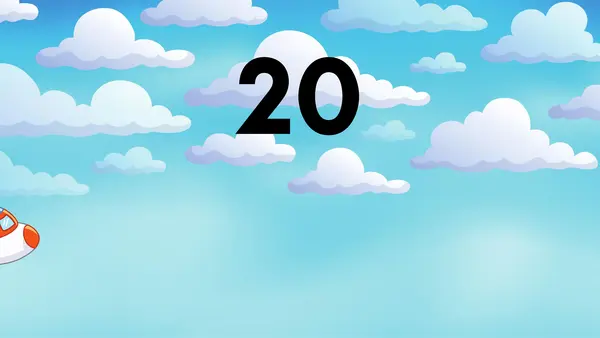 Conteo descendente del 20 al 1