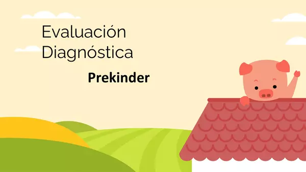Evaluación matemáticas  prekinder