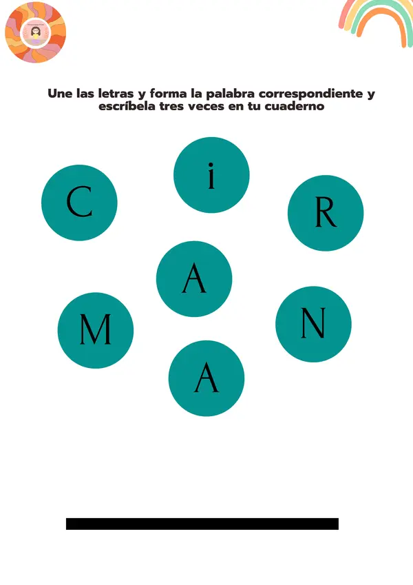 Forma palabras a partir de las letras