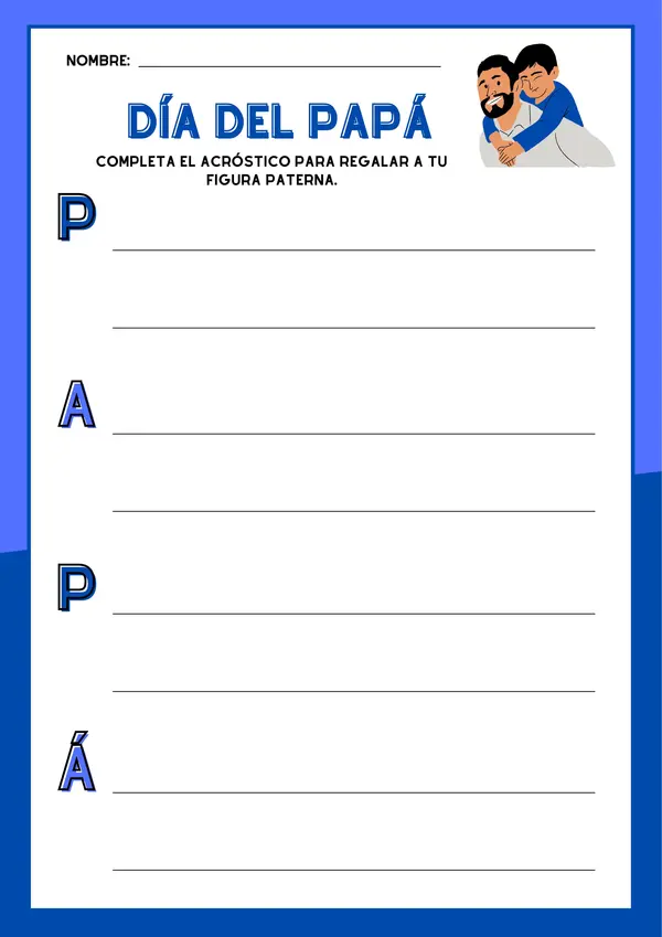 Acróstico Día del Papá