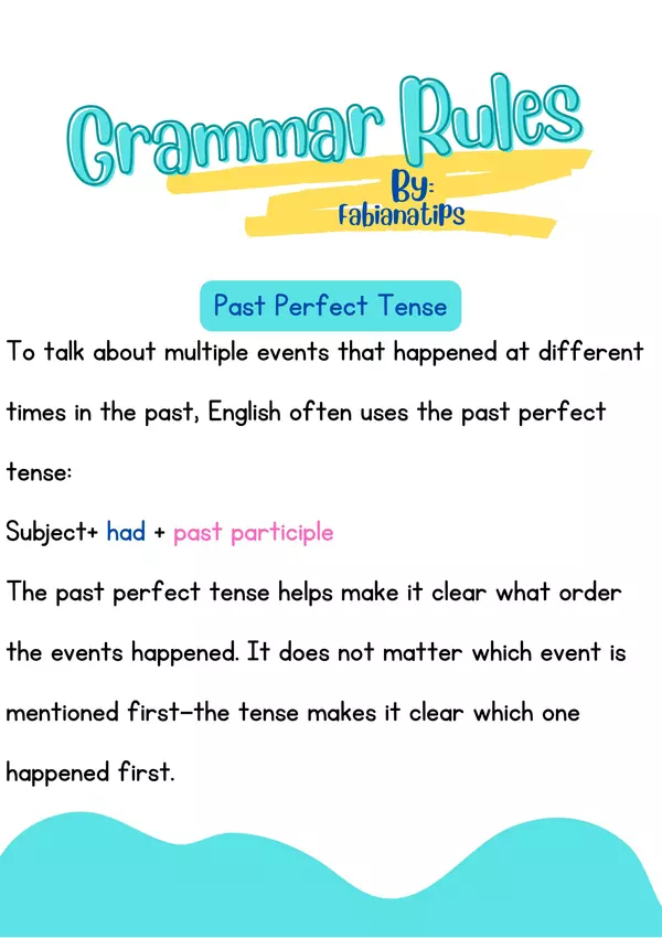 Grammar Rules📖 (Notebook 2) - Fabianatips
