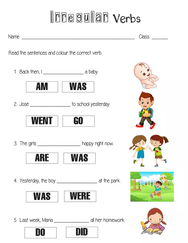 Regular and Irregular Verbs