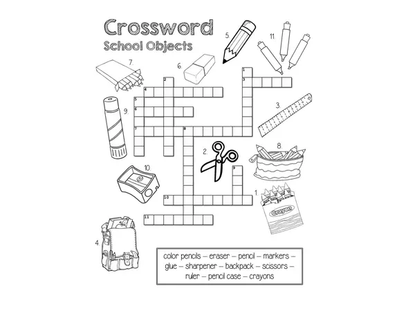 Crossword School Objects
