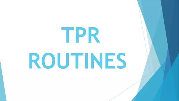 TPR Routines