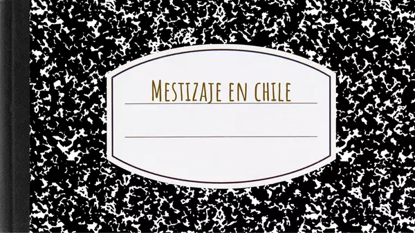 Power Point: Mestizaje en Chile