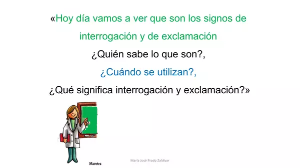 PowerPoint "Signos de interrogación y de exclamación"