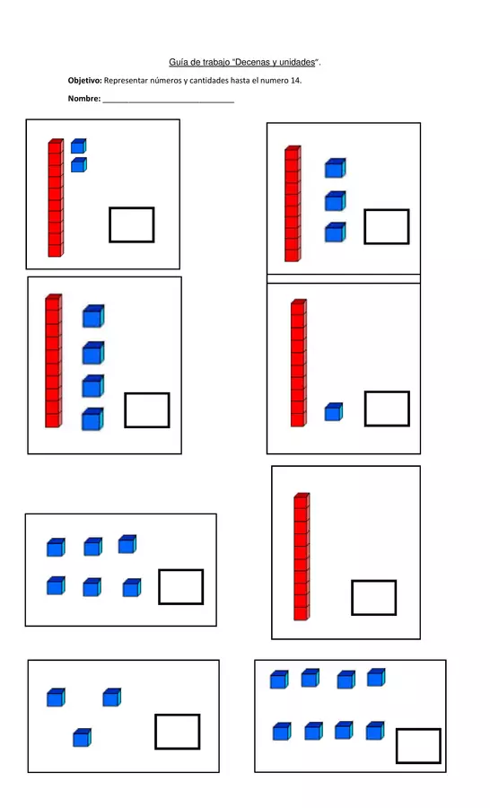 Composición de números unidades y decenas 