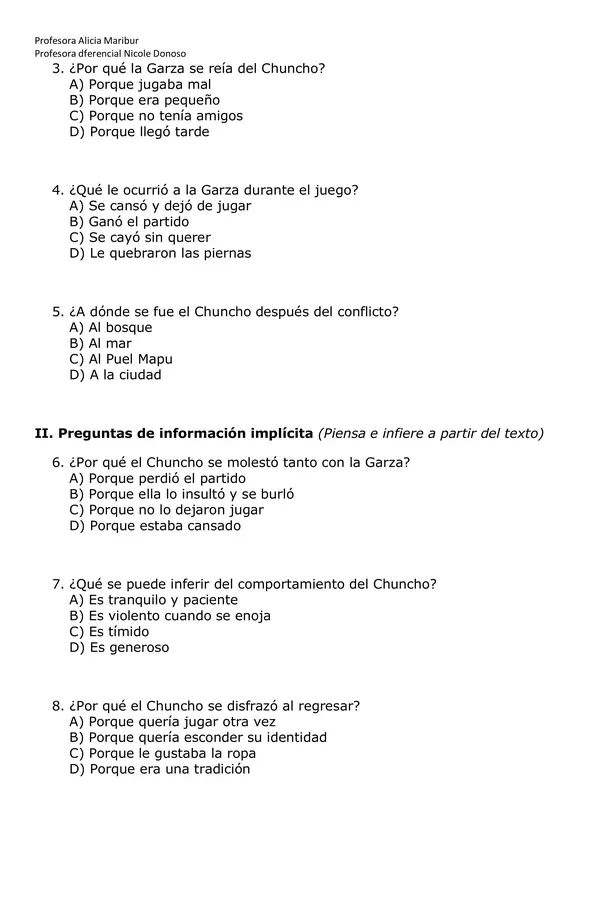 Guía 1  4° básico - Lengua y cultura de los pueblos originarios Mapudungün