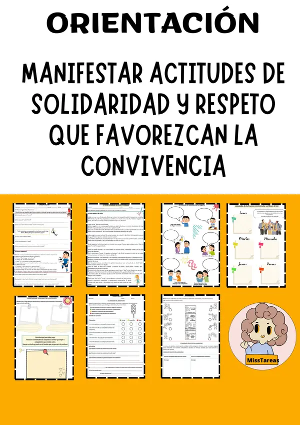 Orientación: Actitudes de solidaridad y respeto