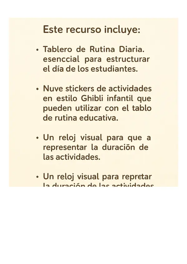 RUTINAS DIARIA kinder APOYO VISUA