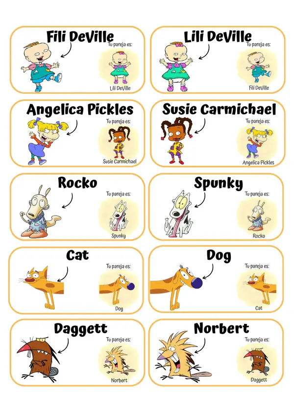 Encuentra a tu pareja de Nickelodeon