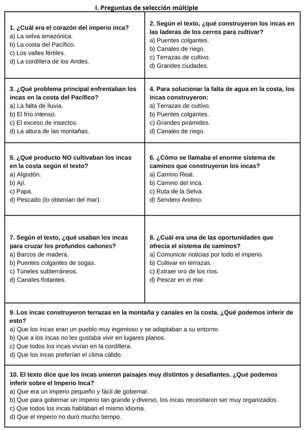 Texto Informativo Los Incas
