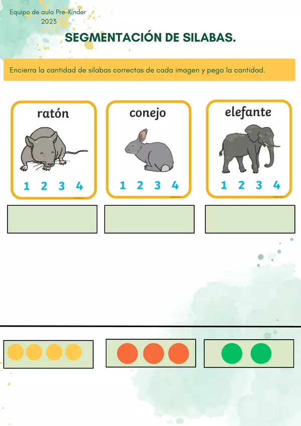 Guía de segmentación silabica