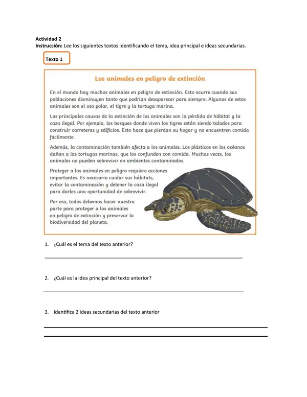 IDEA PRINCIPAL, INFERENCIAS 