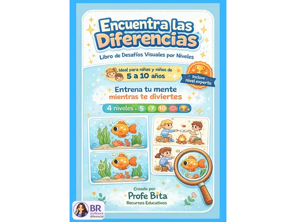 Encuentra las Diferencias – Cuadernillo por Niveles (5 a 10 años)