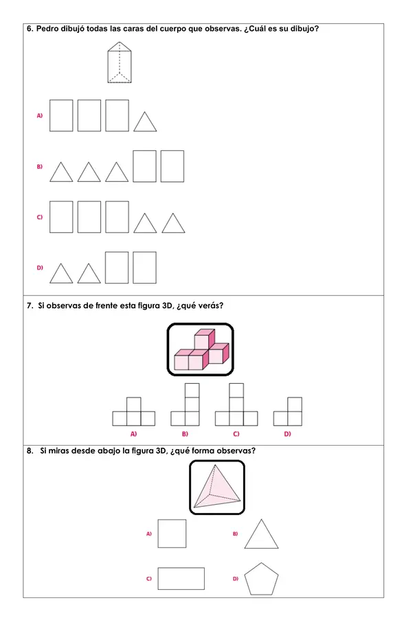 Prueba Matemática- Figuras geométricas, coordenadas y medición