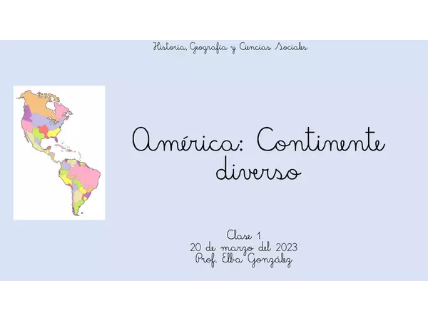 4° América: Continente diverso 