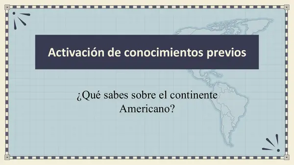 4° Básico "Características de América".