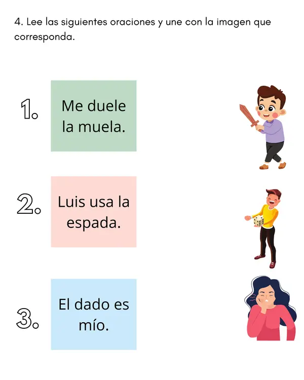 Pack de lectoescritura - aprendiendo la consonante D.