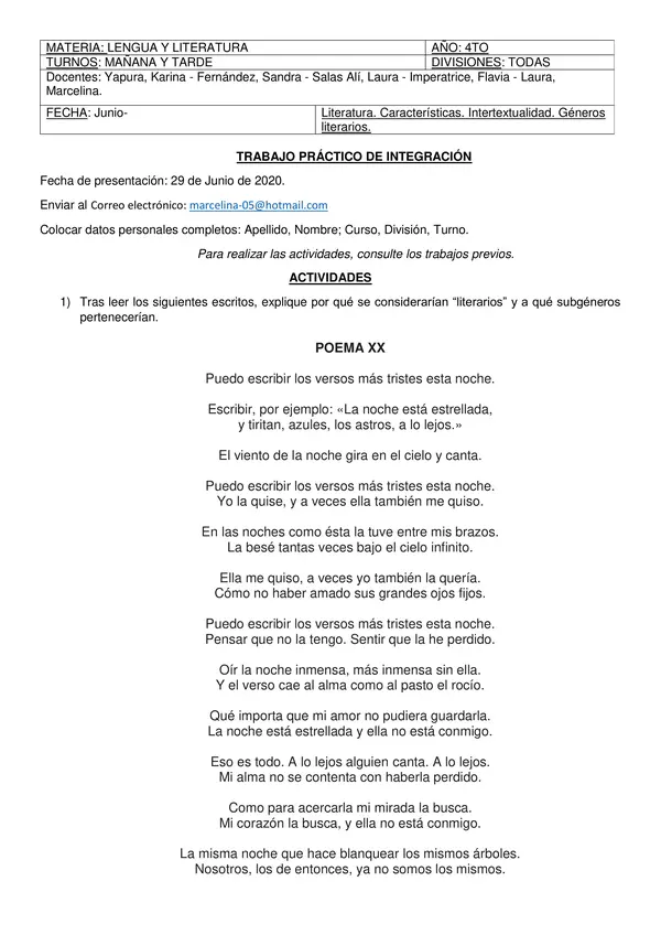 Trabajo integrador de lengua