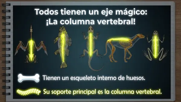 Animales con columna vertebral - 2° Básico - OA1