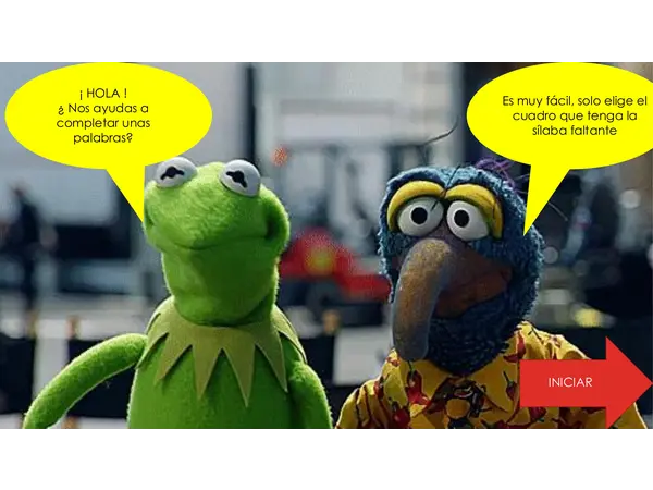 Completar palabras con sílabas