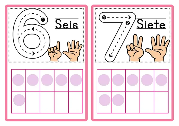 Tarjeta de números hasta el 20
