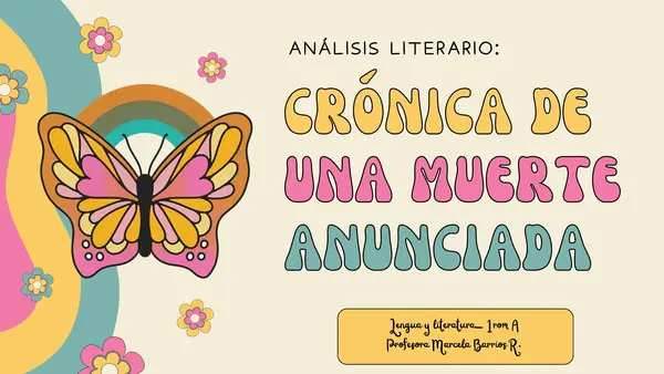 Análisis Crónica de una muerte anunciada