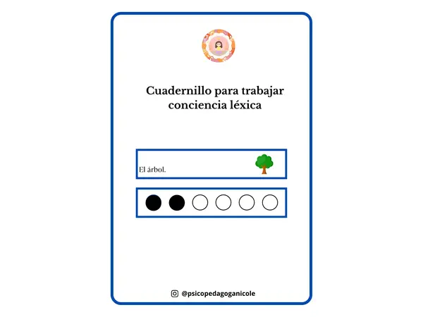 Cuadernillo para trabajar conciencia léxica