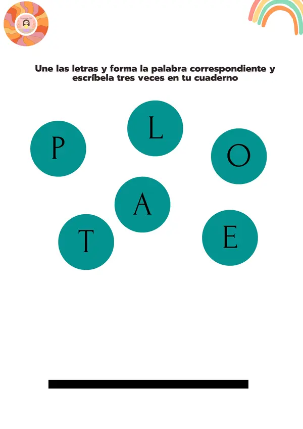 Forma palabras a partir de las letras
