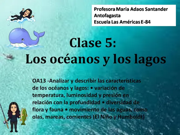oceanos y lagos 