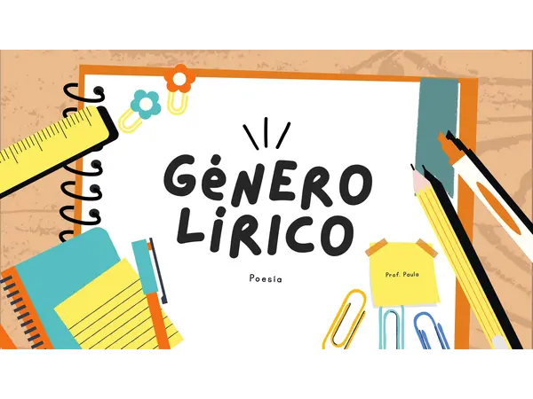 GÉNERO LÍRICO