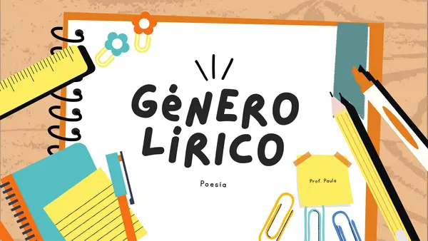 GÉNERO LÍRICO