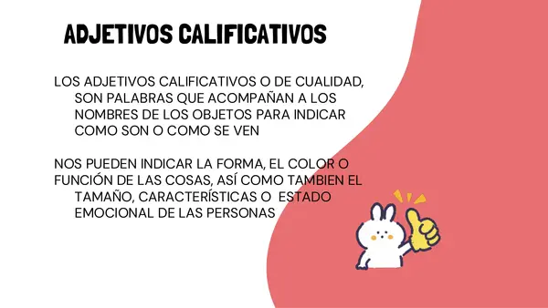 Adjetivos Calificativos