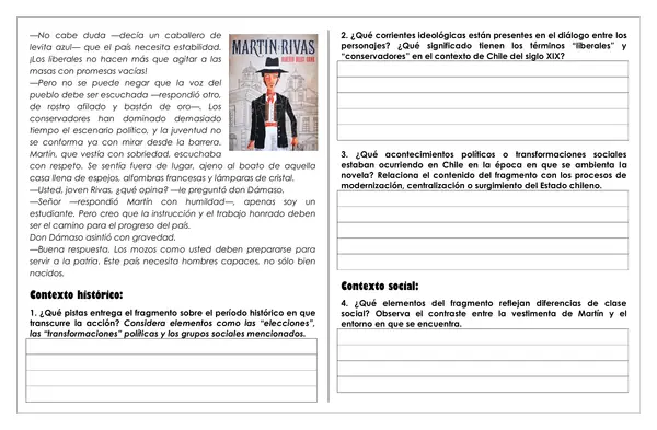 Elementos contextuales en las obras literarias: histórico y de producción