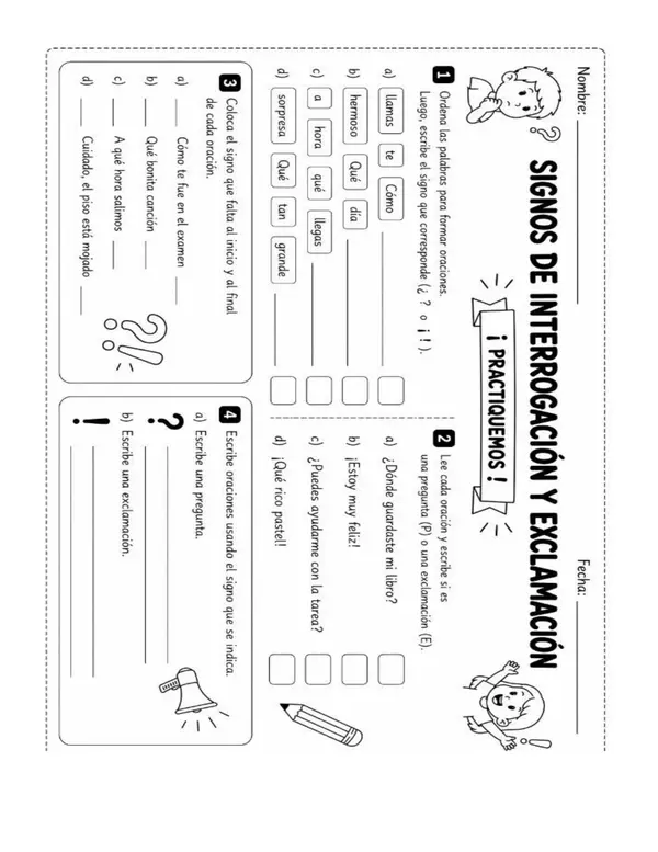 Signos de interrogación y exclamación