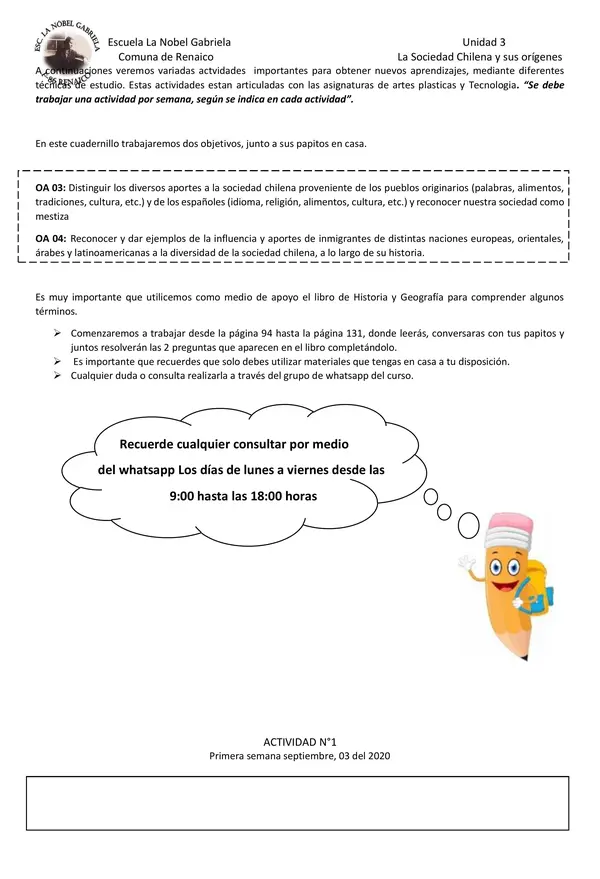 Cuadernillo Historia 2°básico