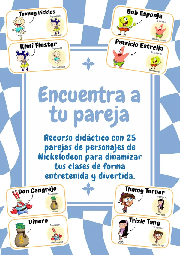 Encuentra a tu pareja de Nickelodeon