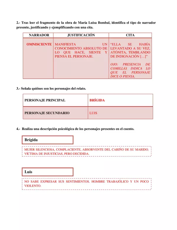 2 GUIAS, LENGUAJE, SEGUNDO MEDIO, ANALISIS LITERARIO Y VOZ NARRATIVA, UNIDAD 1 CON SOLUCIONES 