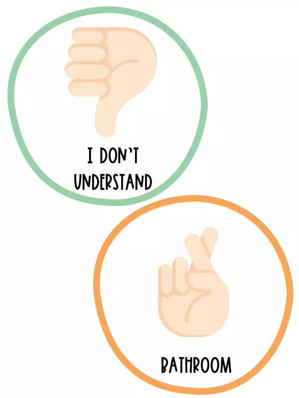 Hand signals posters