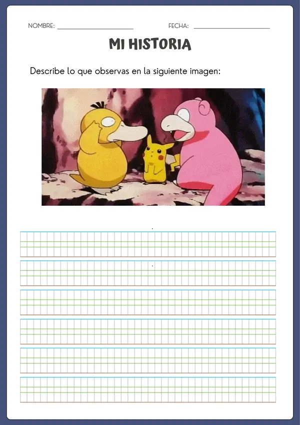 Escritura creativa Pokemon 