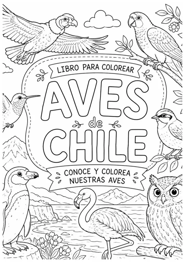 Aves de Chile para Colorear