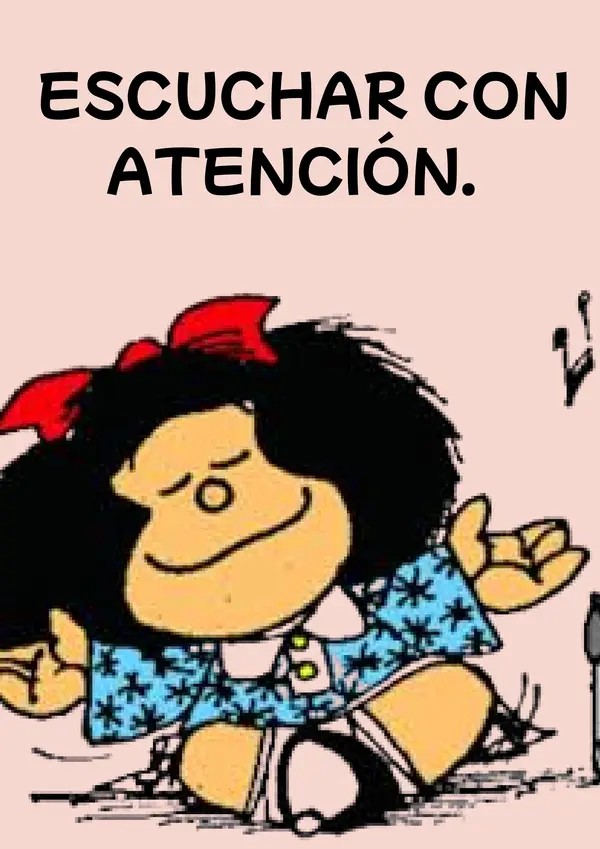 REGLAS DE LA SALA DE CLASES MAFALDA