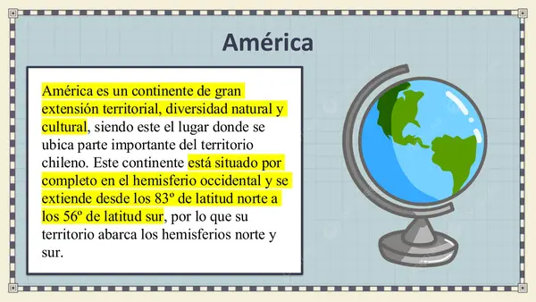 4° Básico "Características de América".