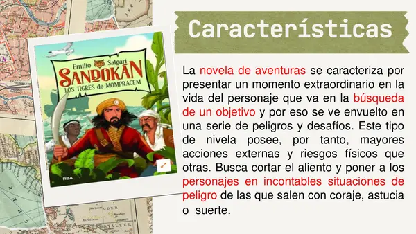 PPT - La novela de aventuras