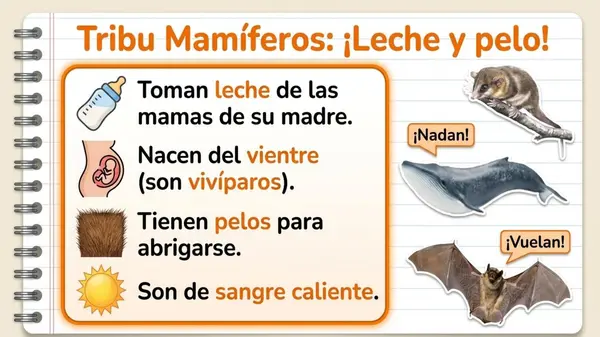 Animales con columna vertebral - 2° Básico - OA1