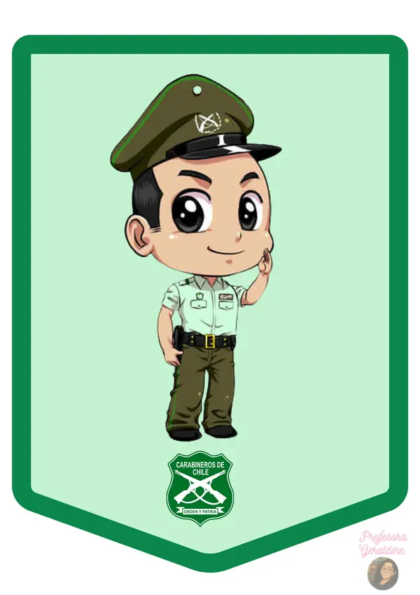 Banderin dia del Carabinero
