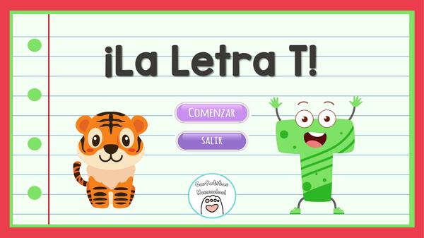 Consonante T | PowerPoint Interactivo